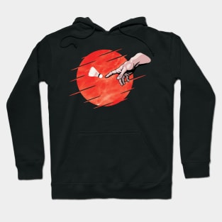 Badminton is awesome ! -  Red design Hoodie